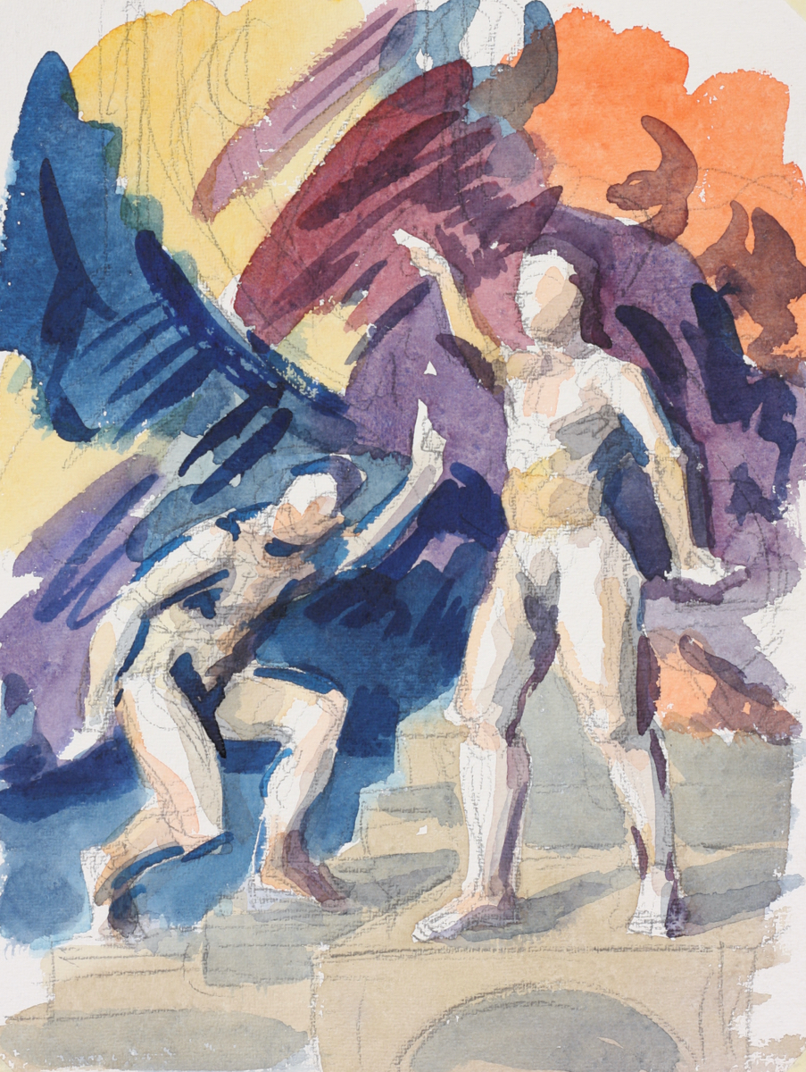 untitled; watercolor, 42 x 30 cm, 2019