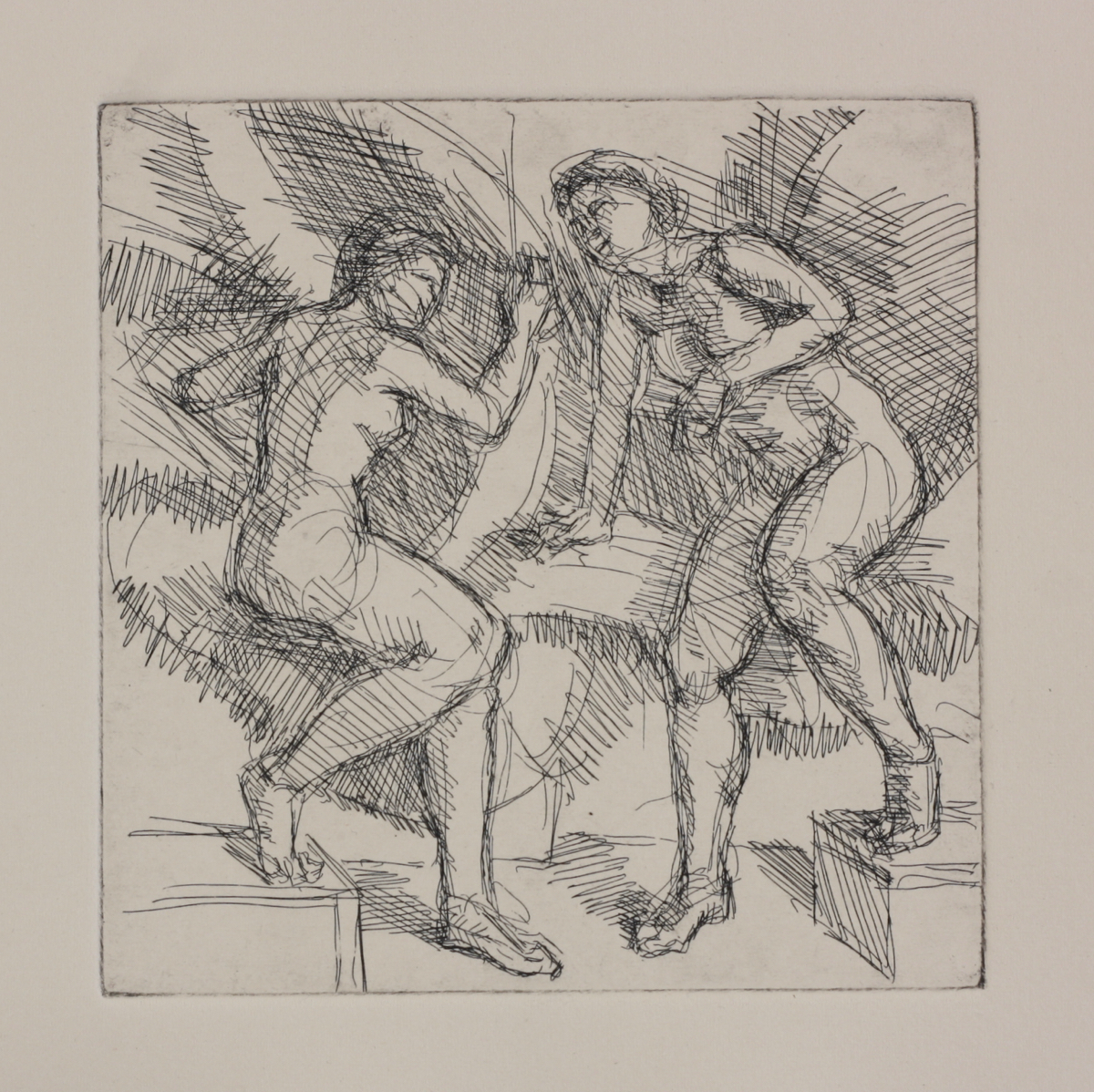 Alcina; etching, 12 x 12 cm, 2017